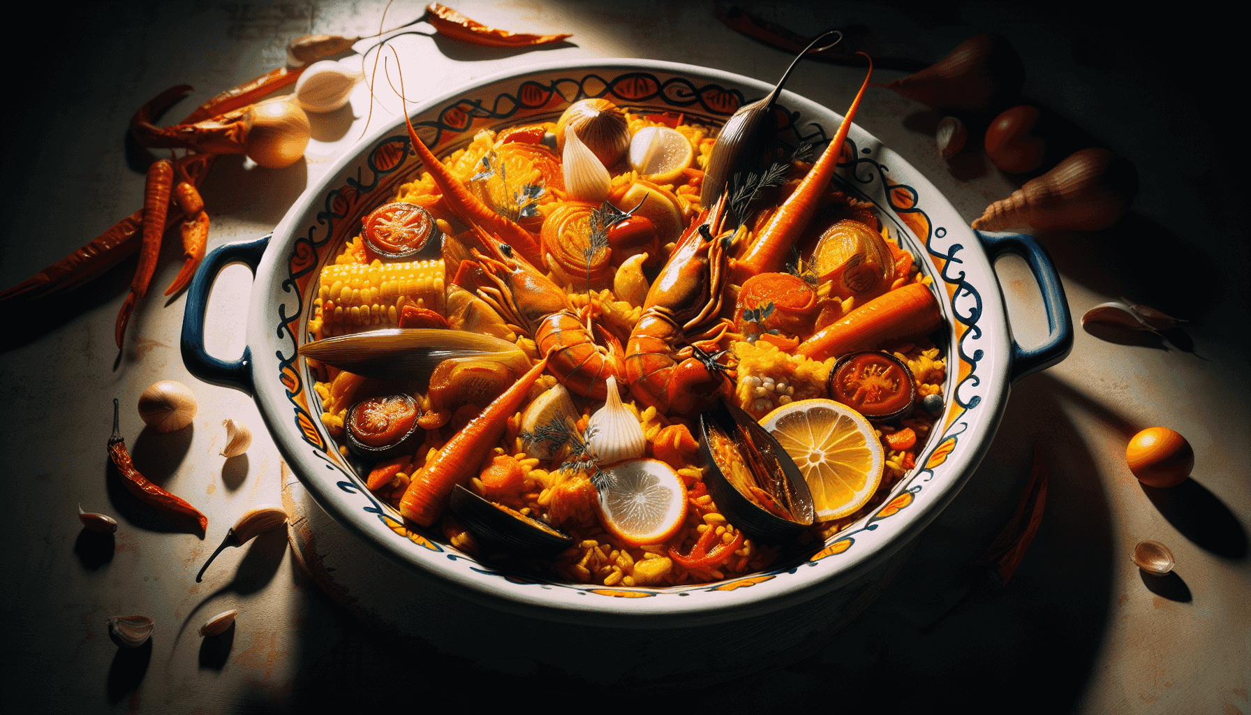 Plato tradicional español bellamente presentado